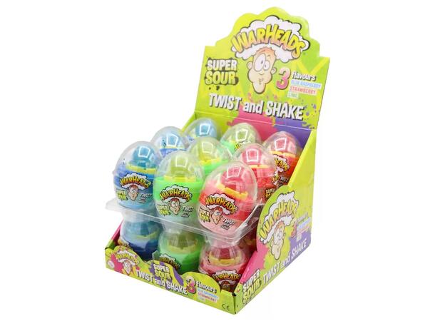Warheads Super Sour Twist & Shake Eggo 18g 1x18 