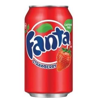 Fanta Strawberry Cans 355ml x 12