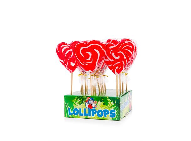 Spiral Heart Pop Red/White - 80 G 1x17 